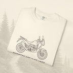 Les frontières ne sont que des lignes - T-shirt moto aventure