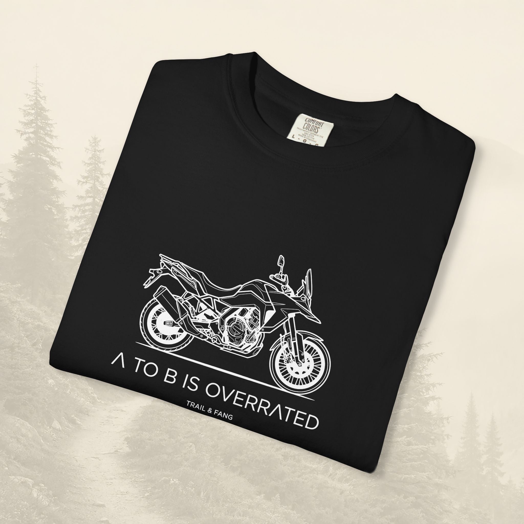 Le détour, c'est le but : T-shirt moto-aventure