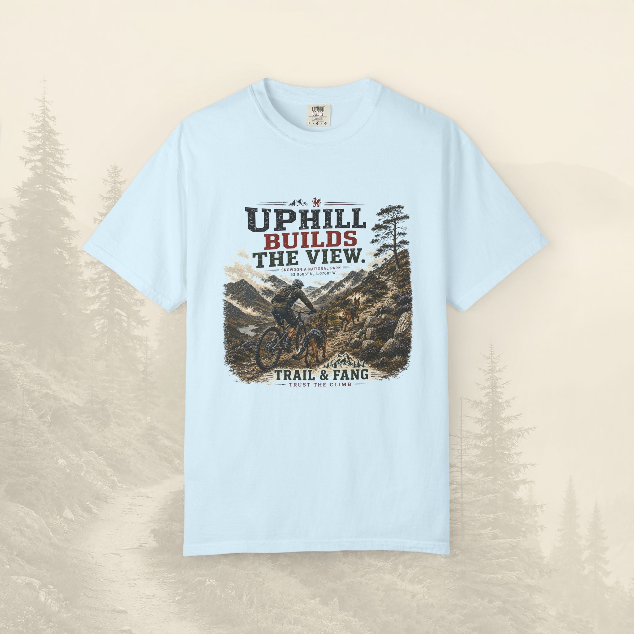 Le t-shirt « À force de monter, on découvre la vue »