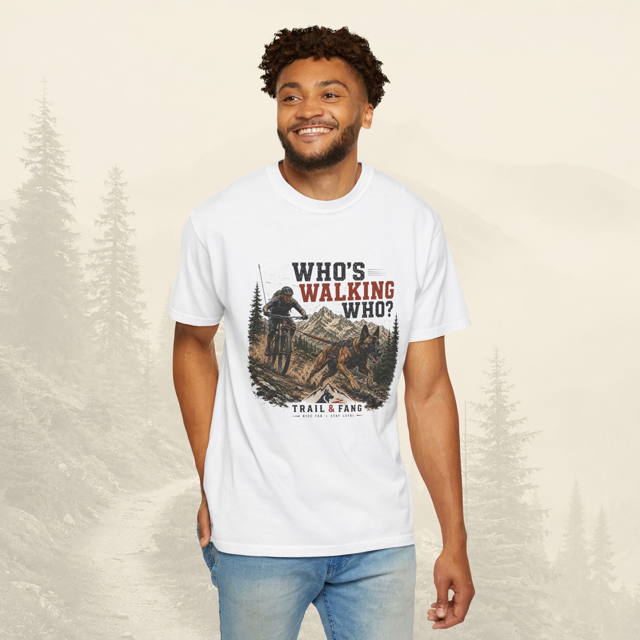T-shirt Qui marche qui