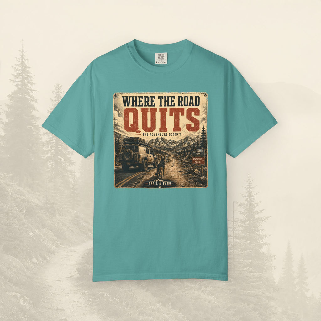 T-shirt Là où la route s'arrête
