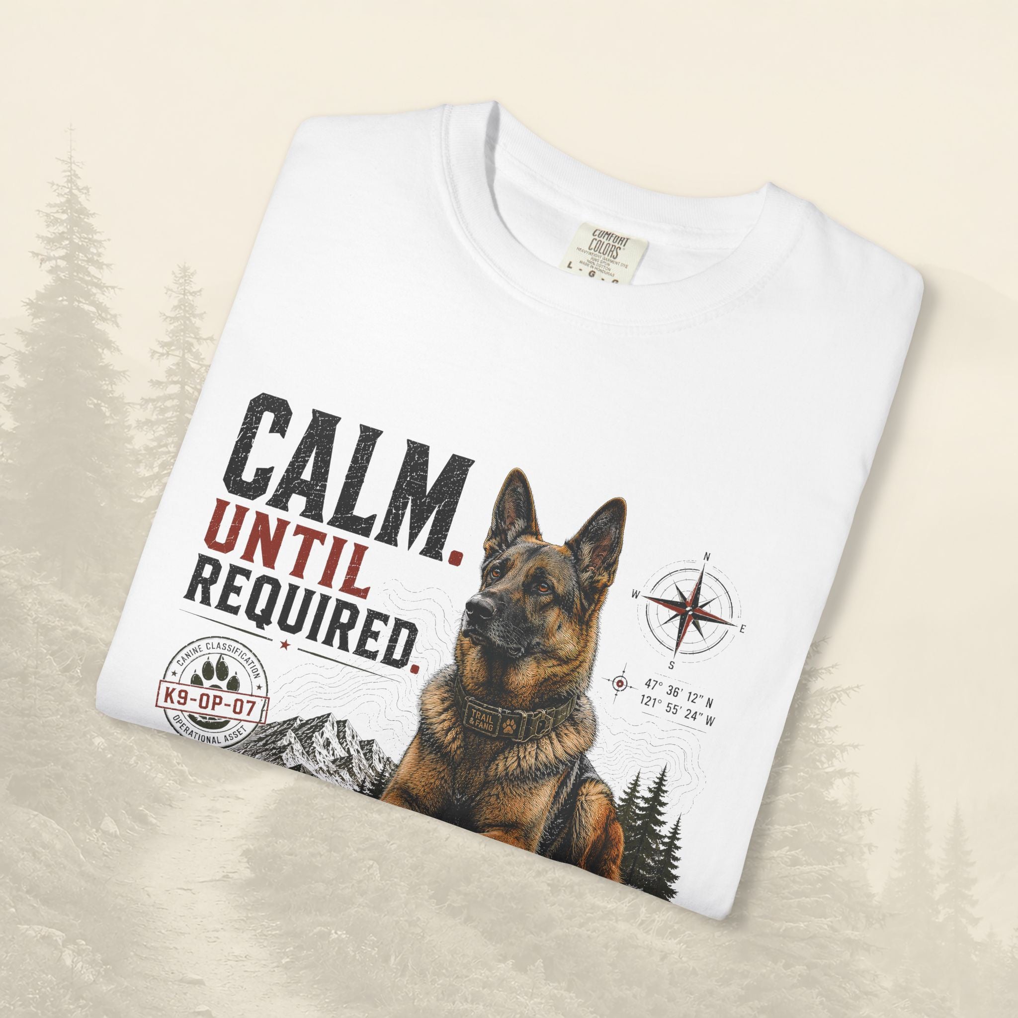 T-shirt « Calme jusqu'à ce que nécessaire »