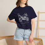 T-shirt moto d'aventure « Certains motards voyagent seuls »