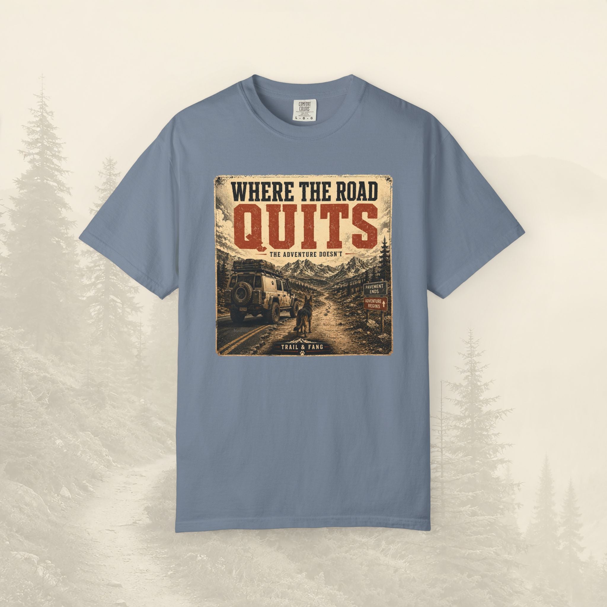 T-shirt Là où la route s'arrête