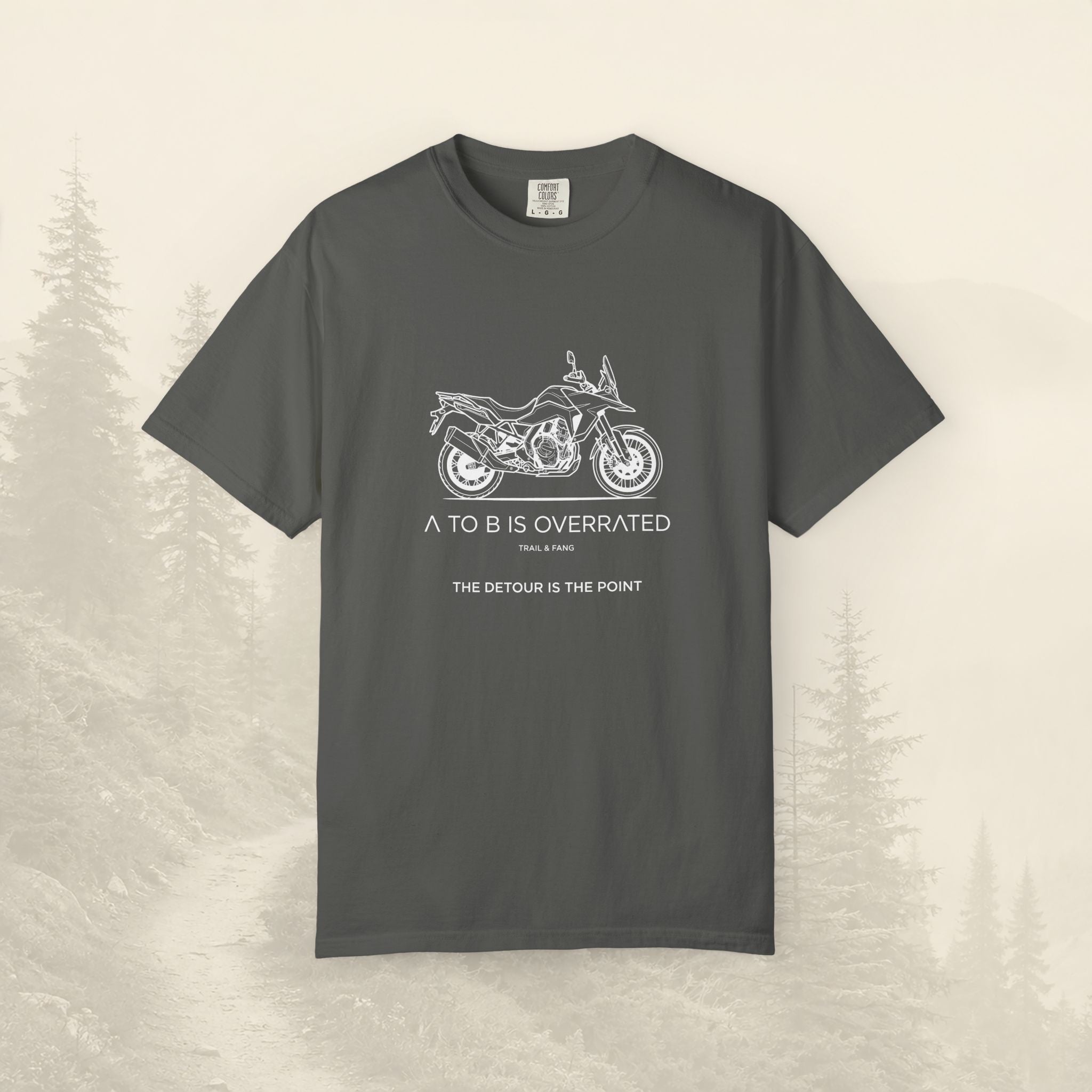 Le détour, c'est le but : T-shirt moto-aventure