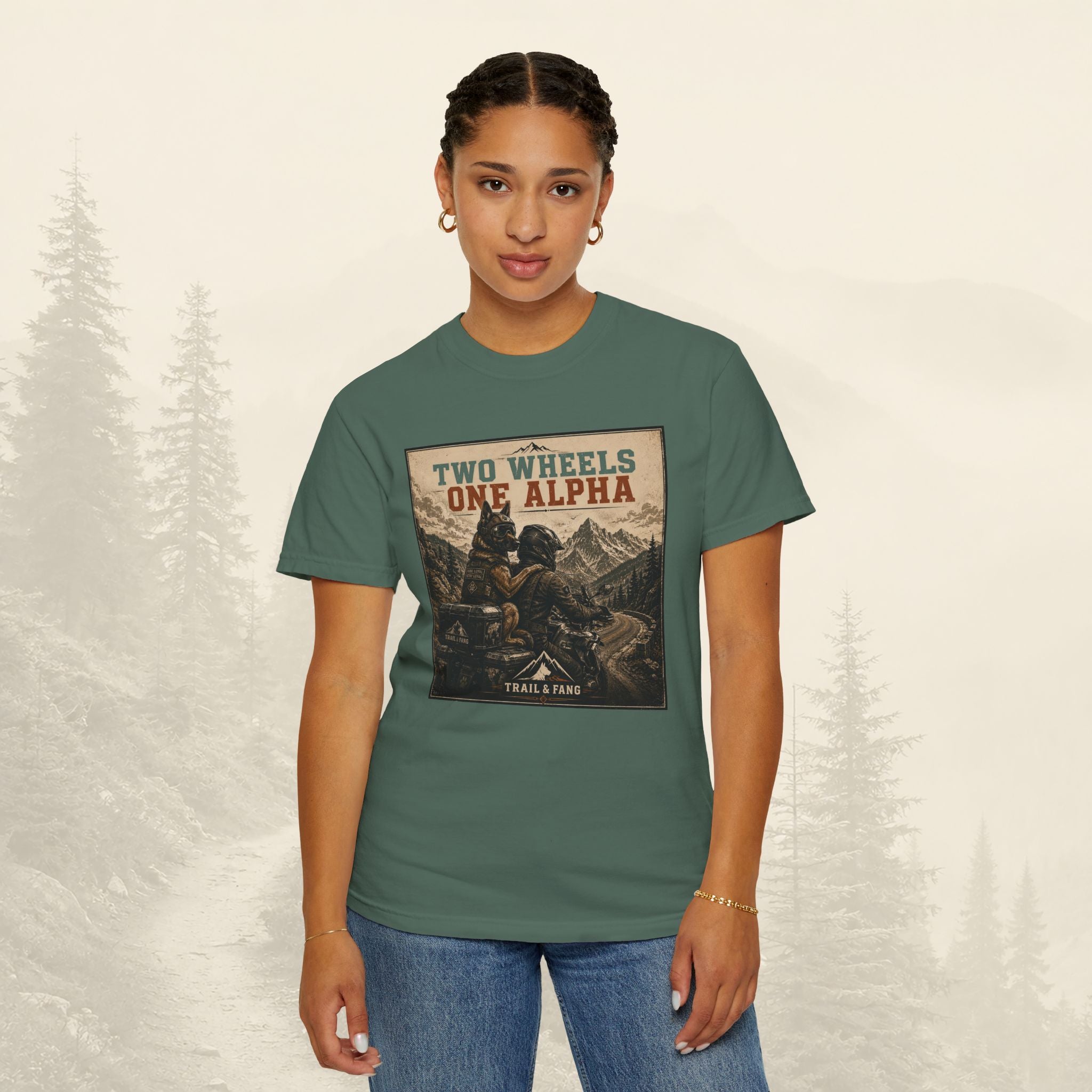 T-shirt Two Wheels One Alpha