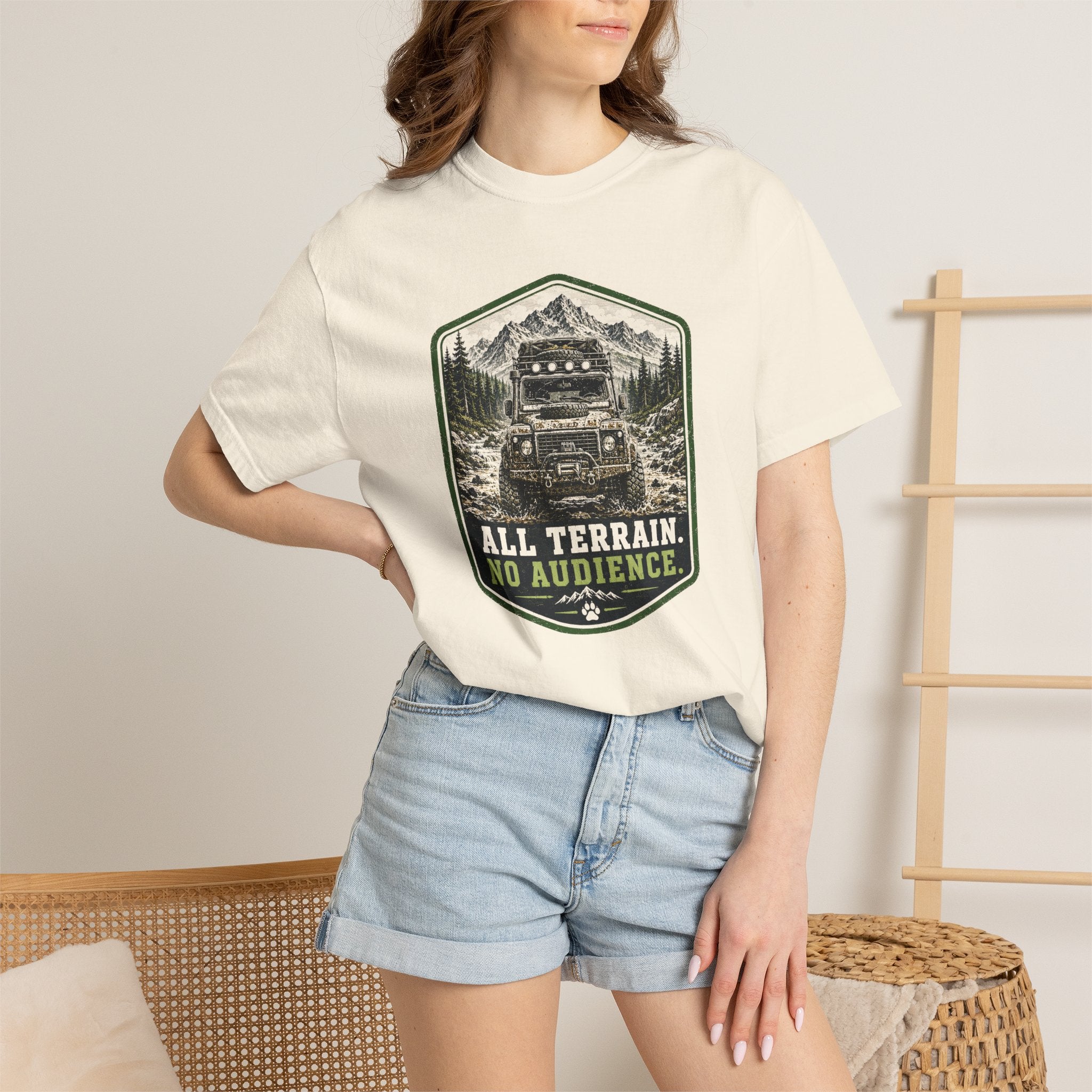 T-shirt tout-terrain, pas de public