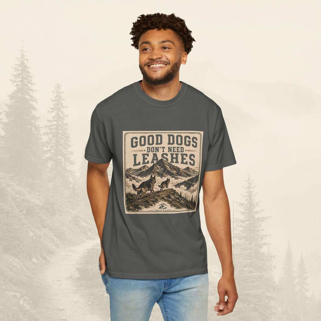 T-shirt "Les bons chiens n'ont pas besoin de laisse"