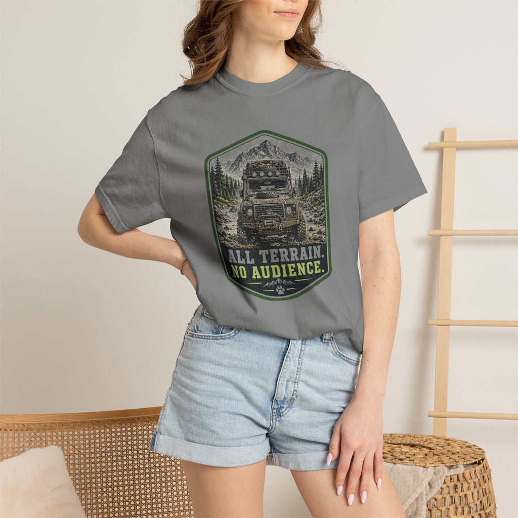 T-shirt tout-terrain, pas de public