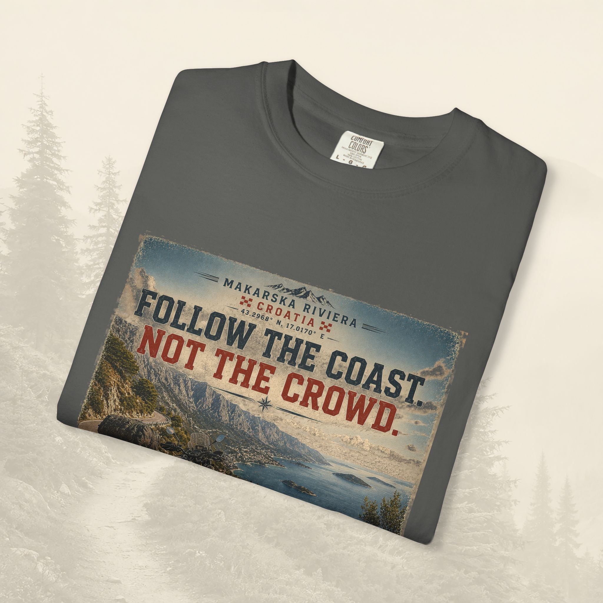 T-shirt "Suivez la côte, pas la foule"
