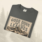 T-shirt "Les bons chiens n'ont pas besoin de laisse"