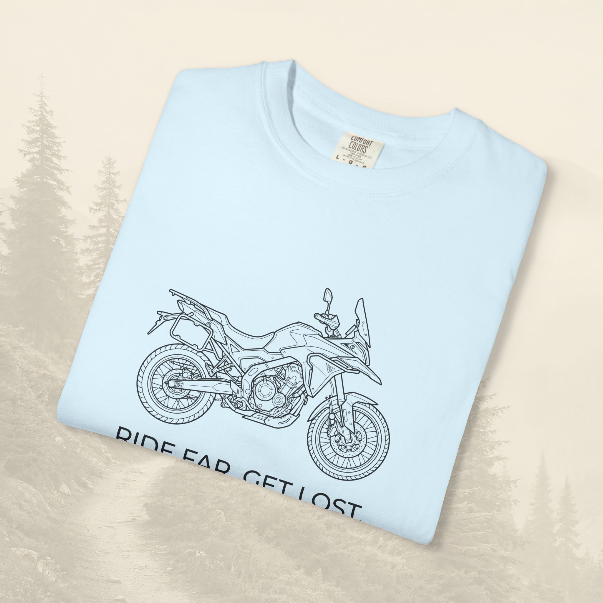 T-shirt moto Aventure Loin Perdu