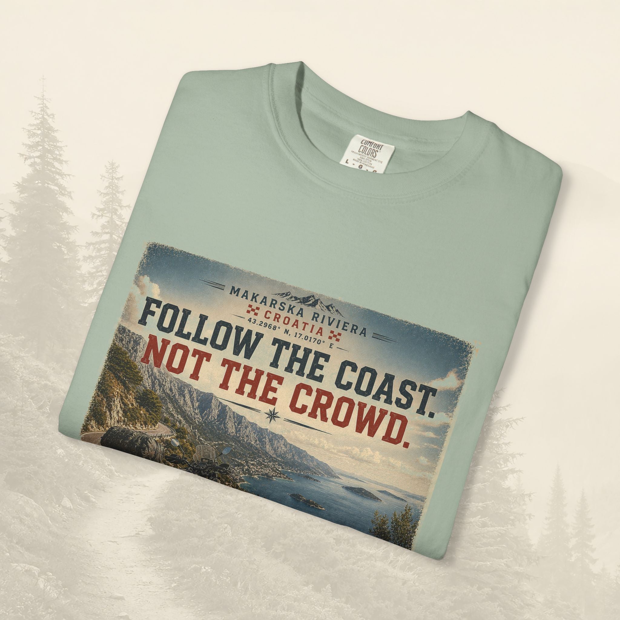 T-shirt "Suivez la côte, pas la foule"
