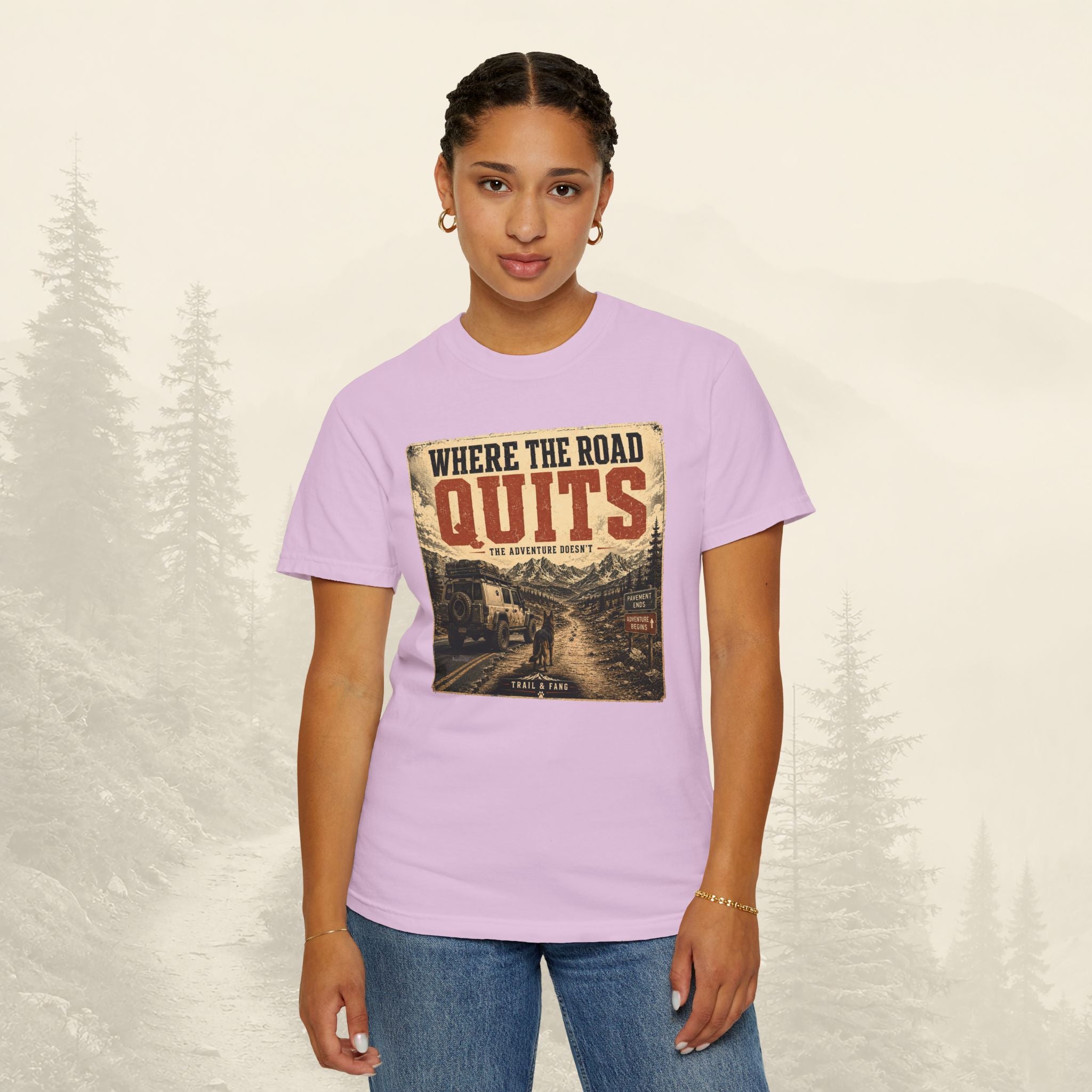T-shirt Là où la route s'arrête