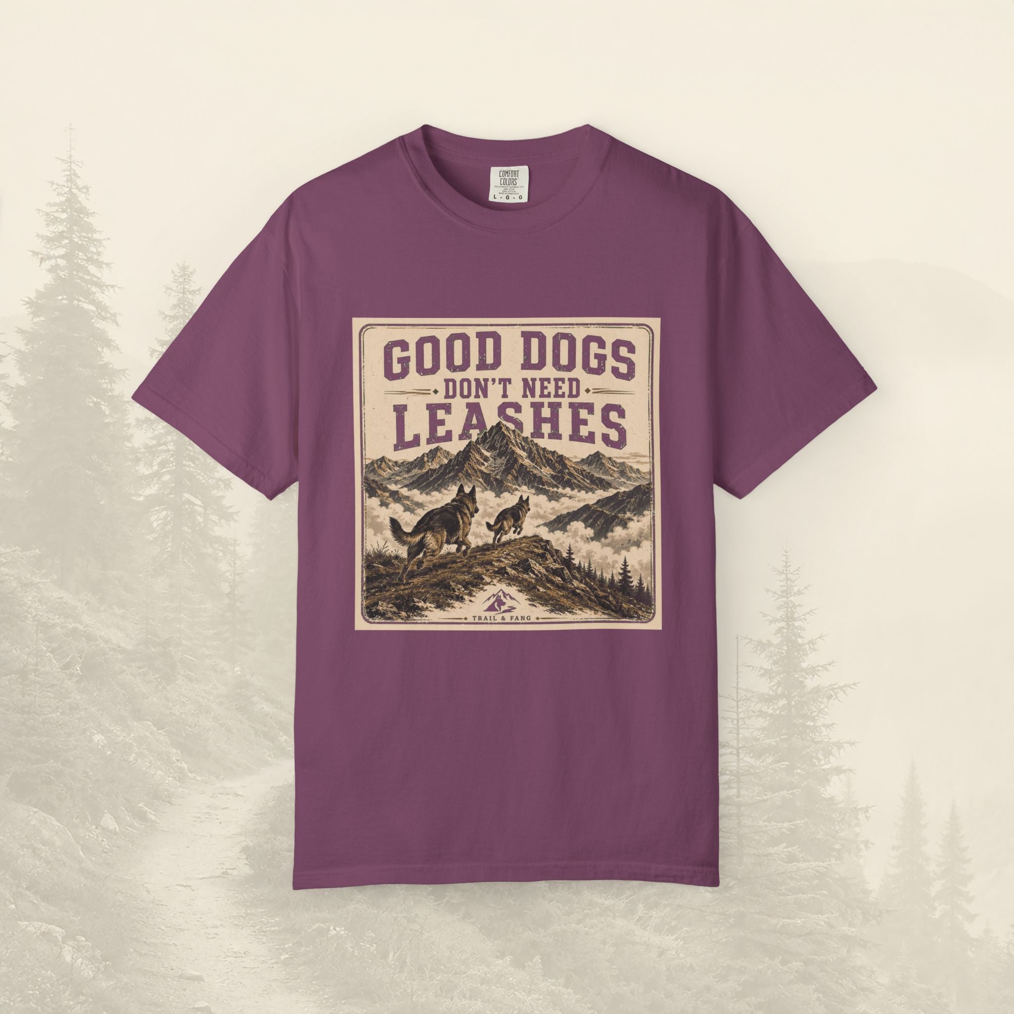 T-shirt "Les bons chiens n'ont pas besoin de laisse"