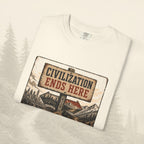 T-shirt La civilisation s'arrête ici