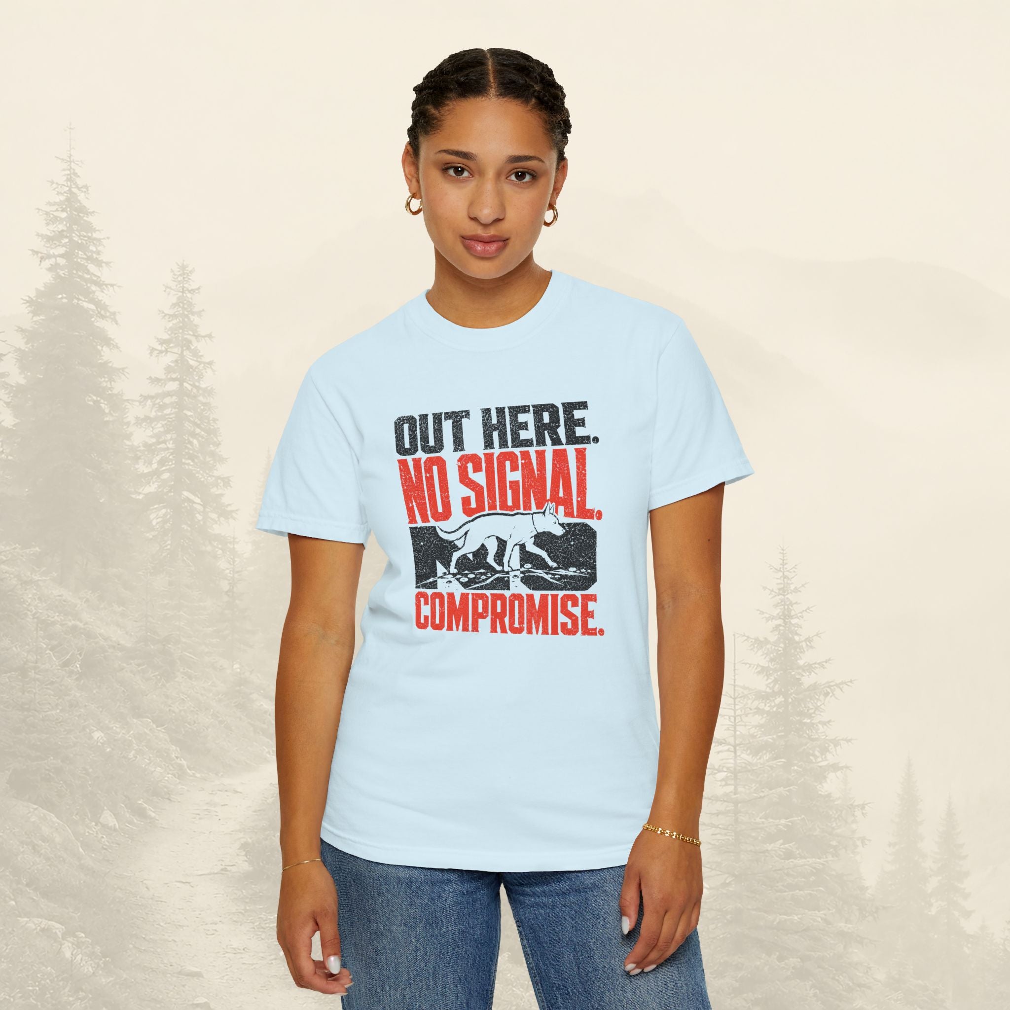 T-shirt Pas de signal ici
