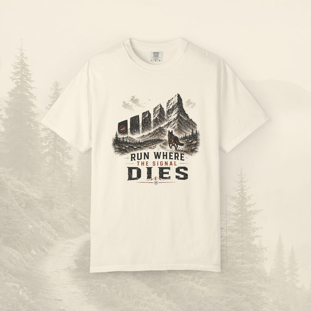 T-shirt Courir où le signal s'éteint