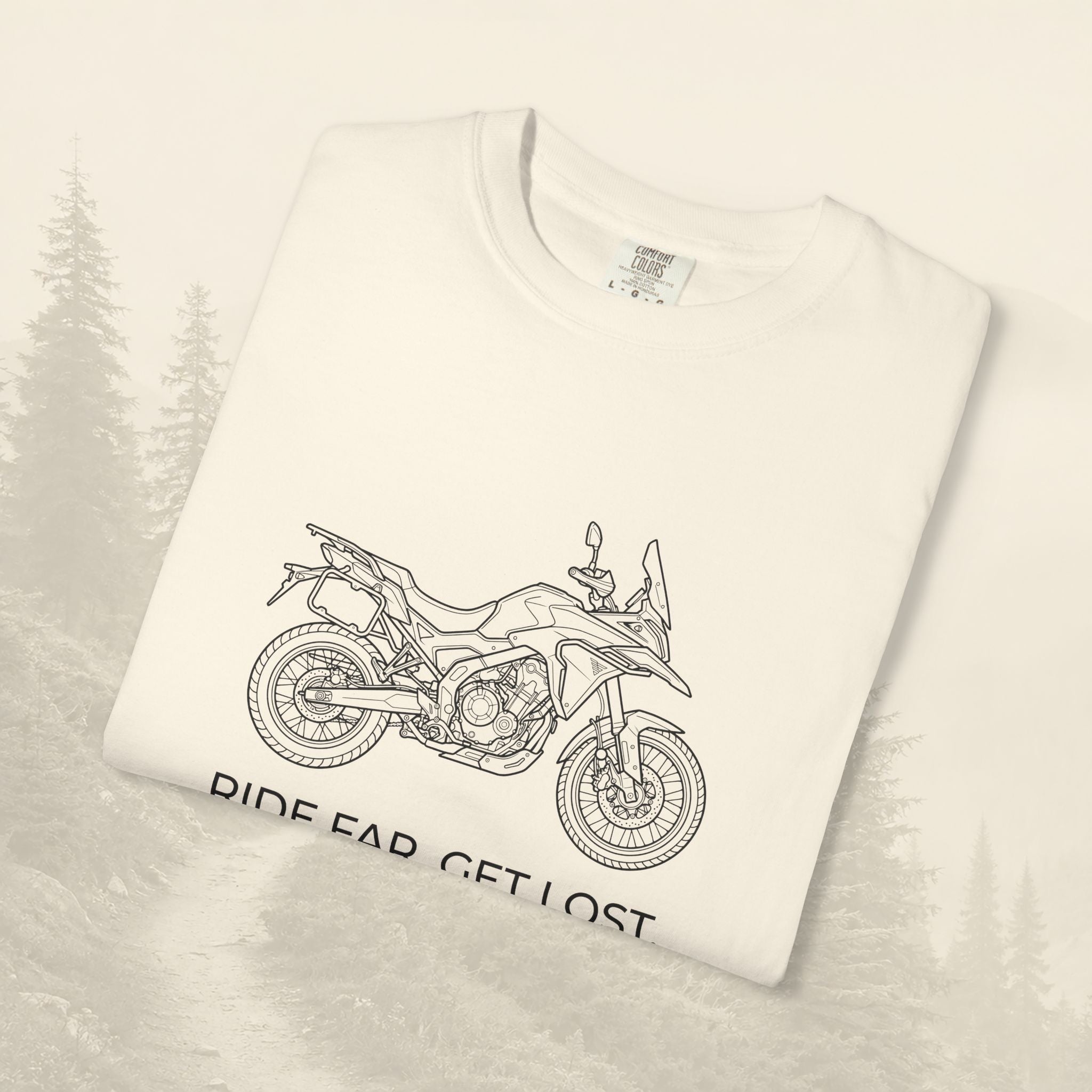 T-shirt moto Aventure Loin Perdu