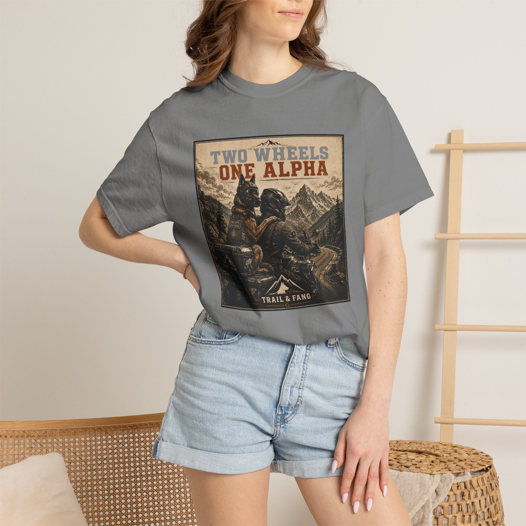 T-shirt Two Wheels One Alpha