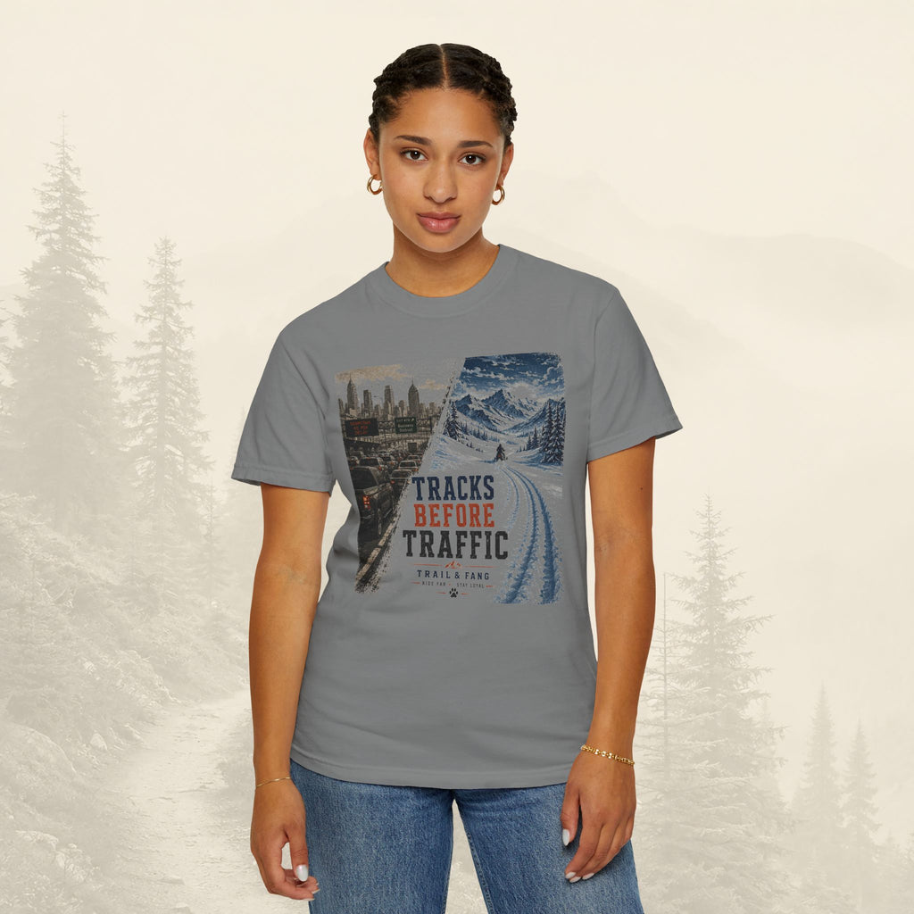 T-shirt "Tracks Before Traffic"