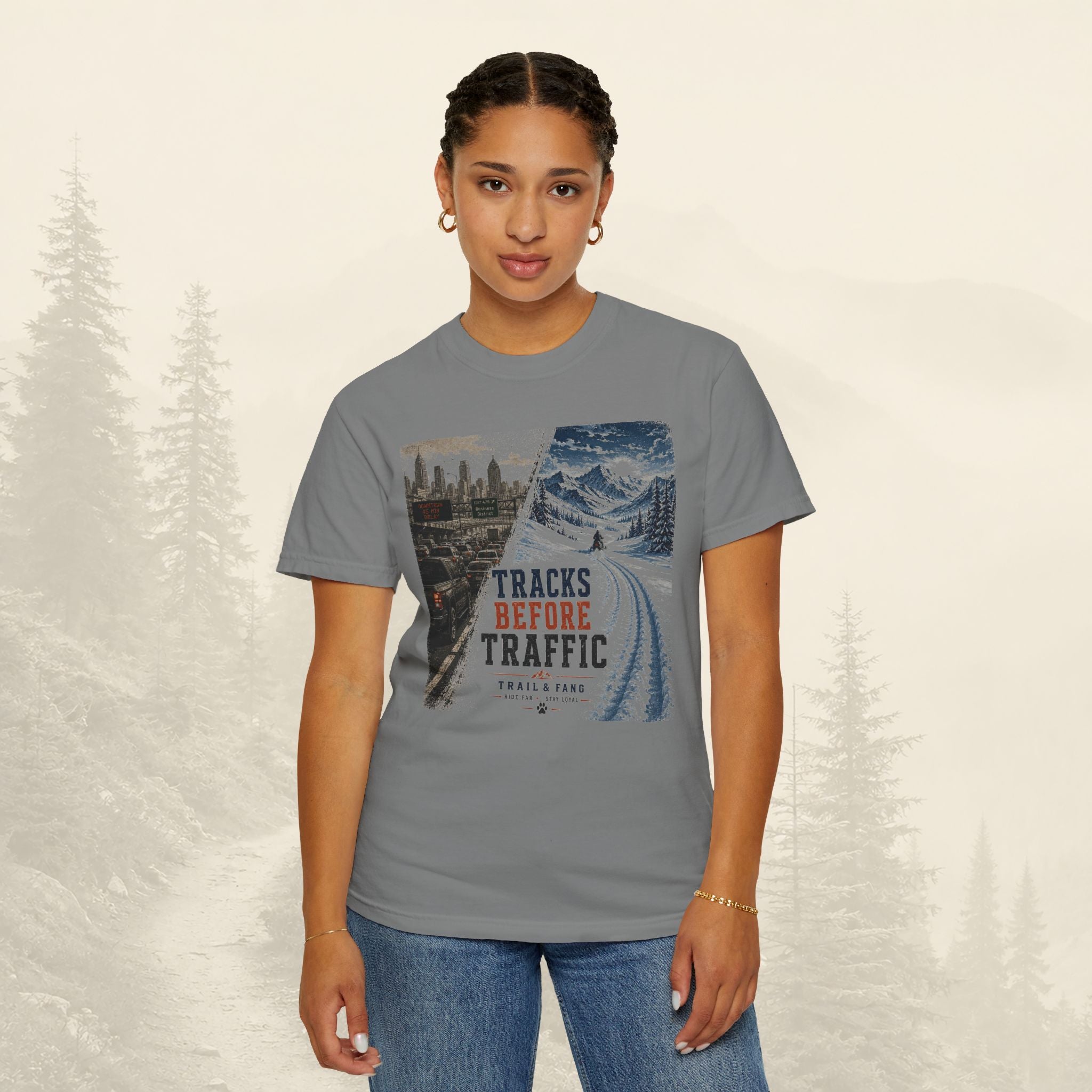 T-shirt "Tracks Before Traffic"
