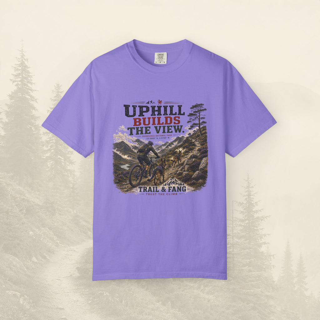 Le t-shirt « À force de monter, on découvre la vue »