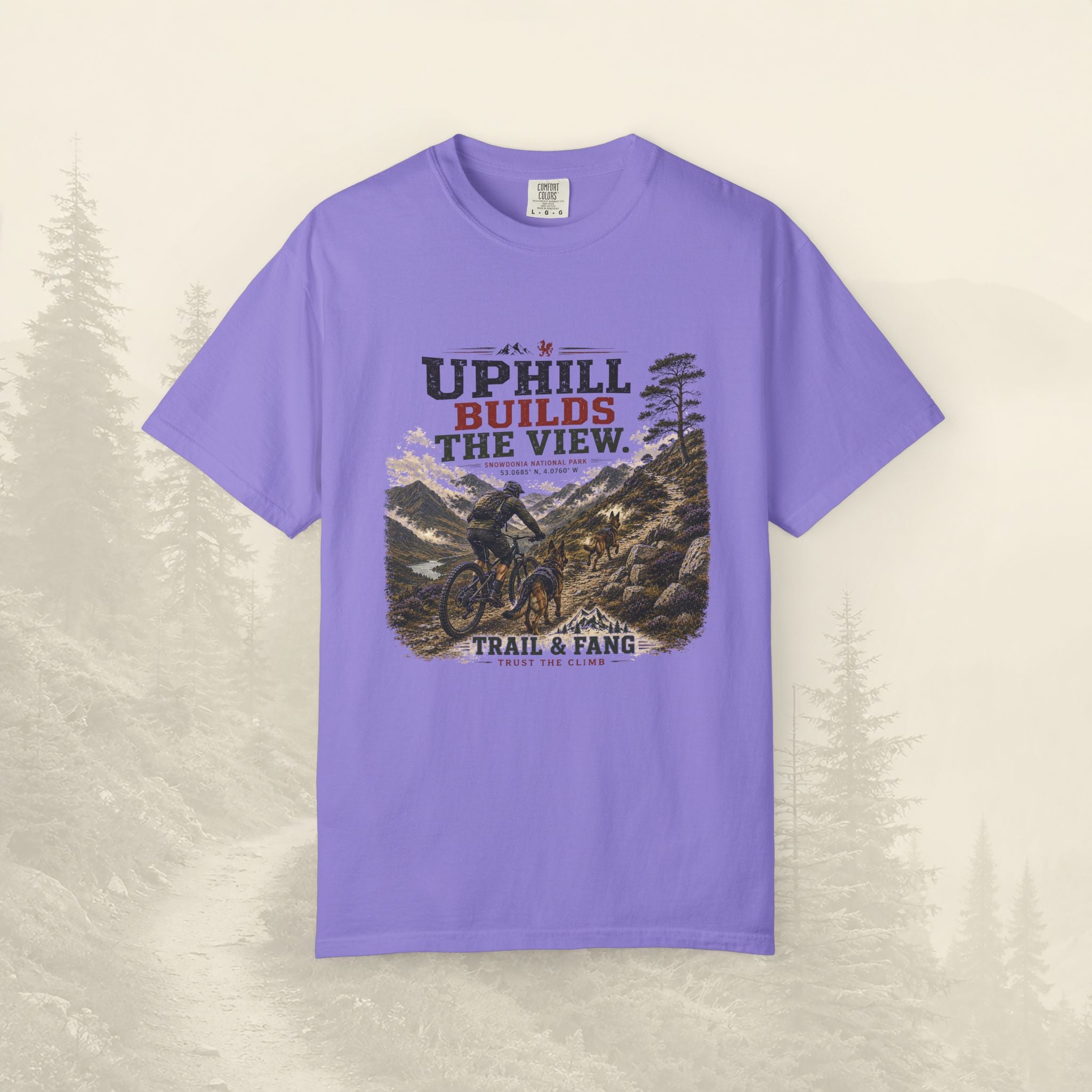 Le t-shirt « À force de monter, on découvre la vue »