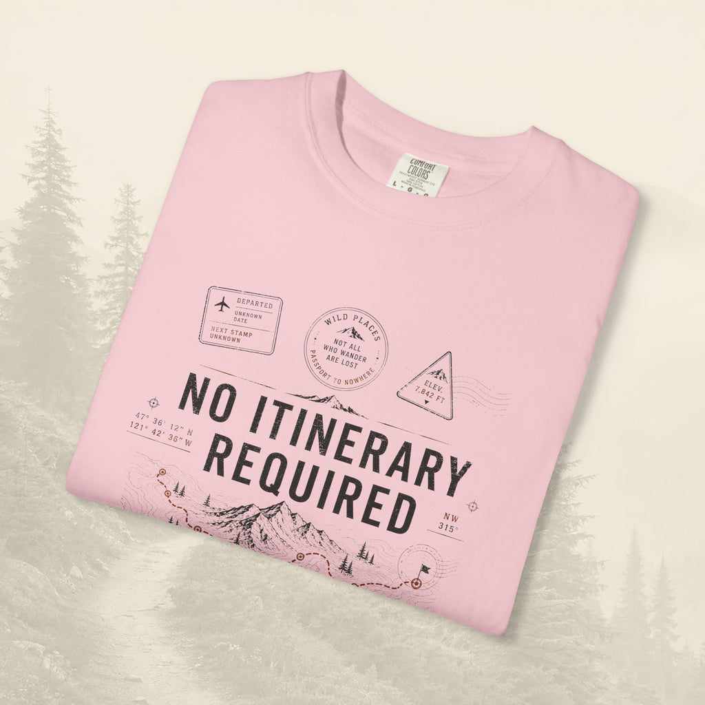 T-shirt « Pas d'itinéraire requis »