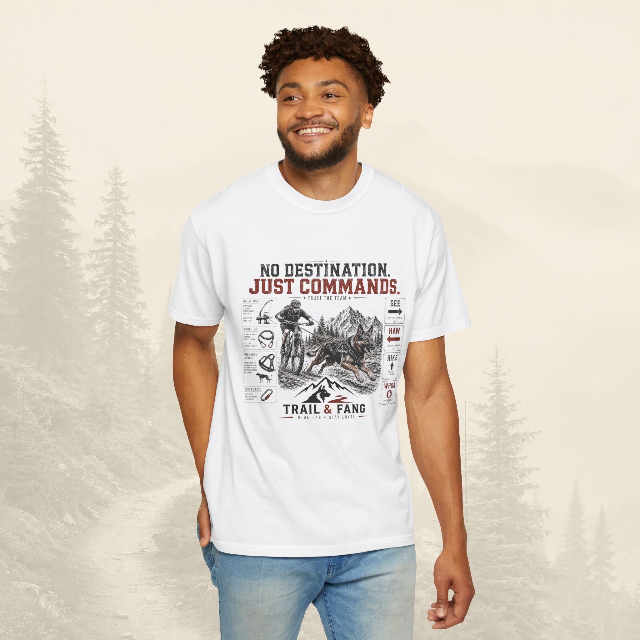 T-shirt « Pas de destination, juste des commandes »