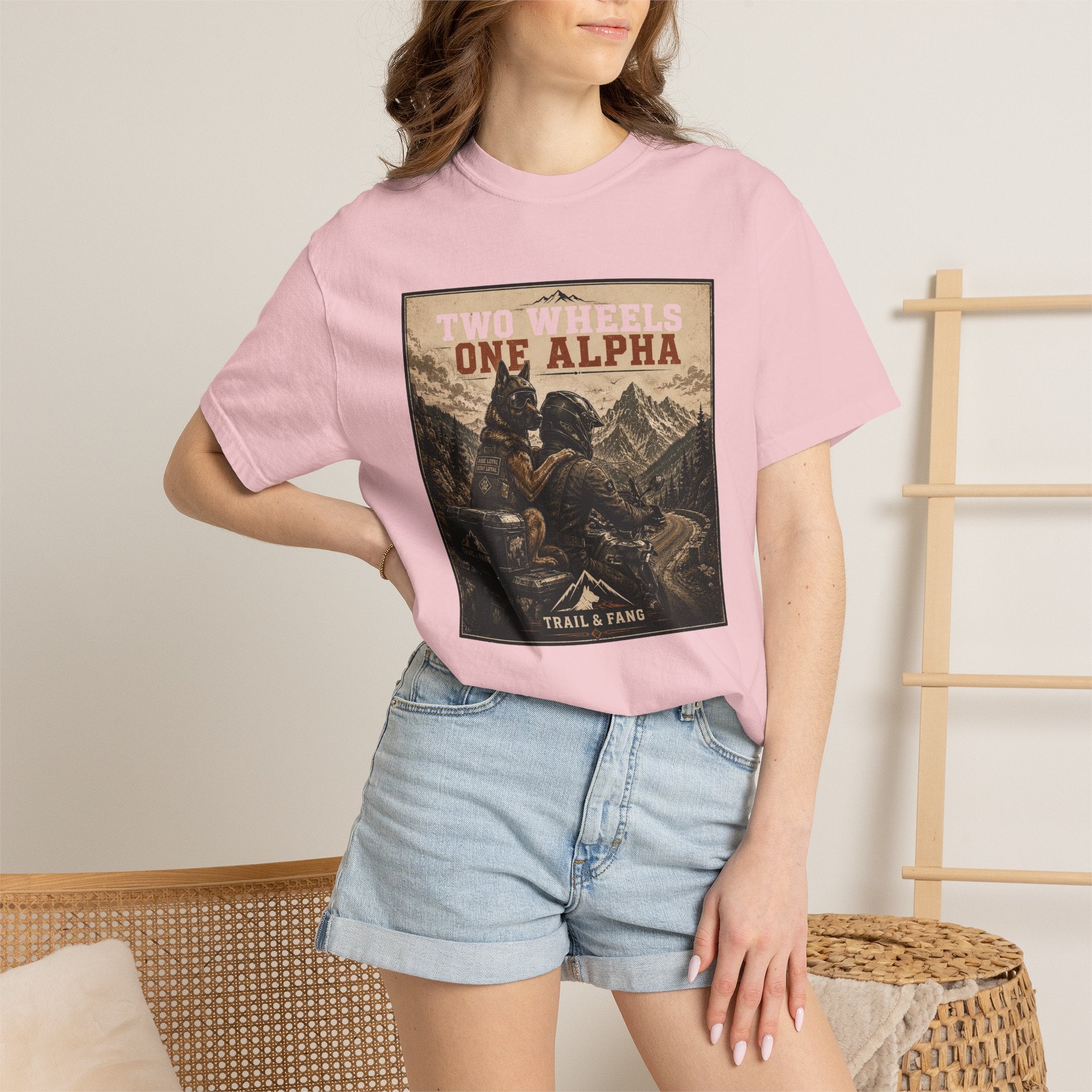 T-shirt Two Wheels One Alpha