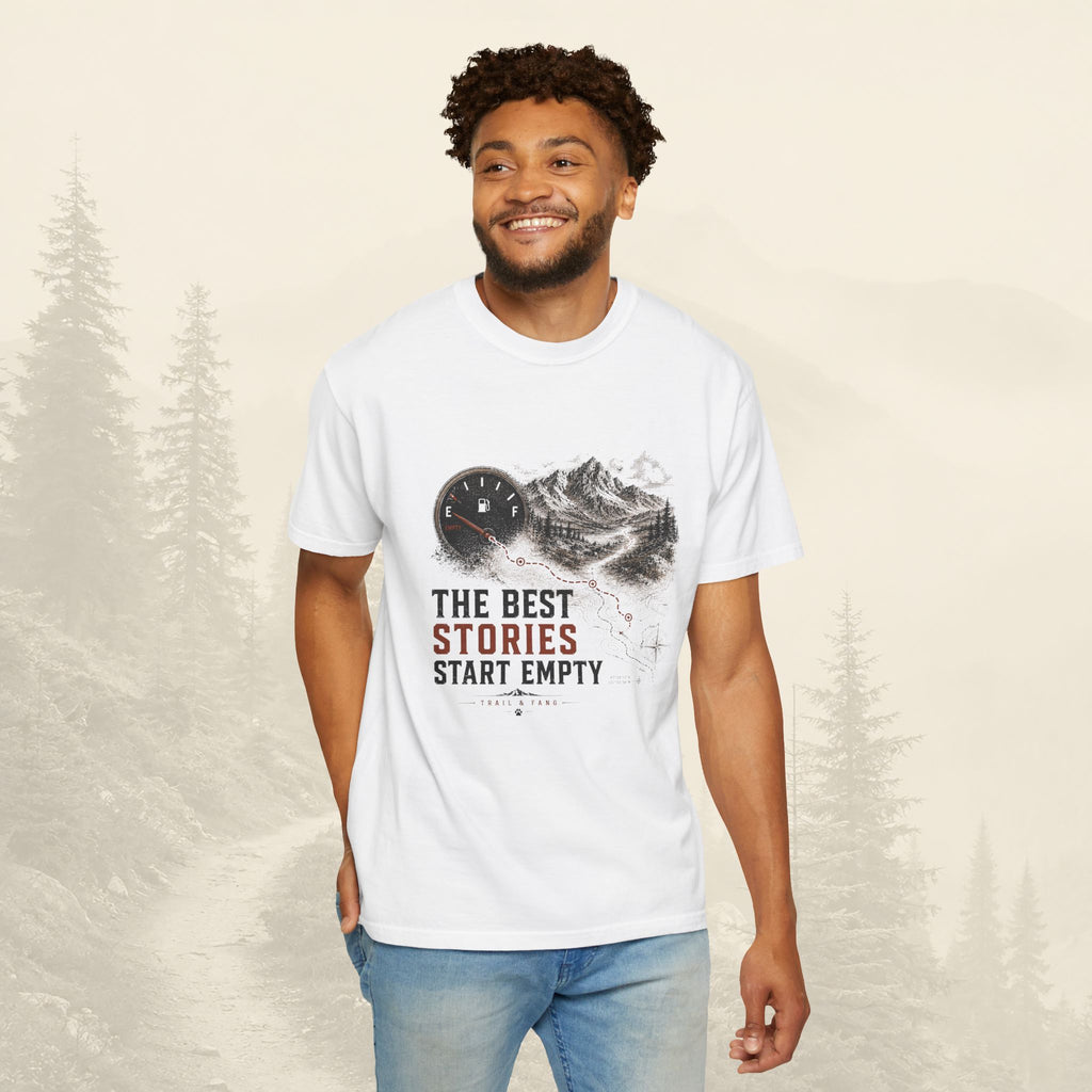 Les meilleures histoires commencent avec un t-shirt vide.