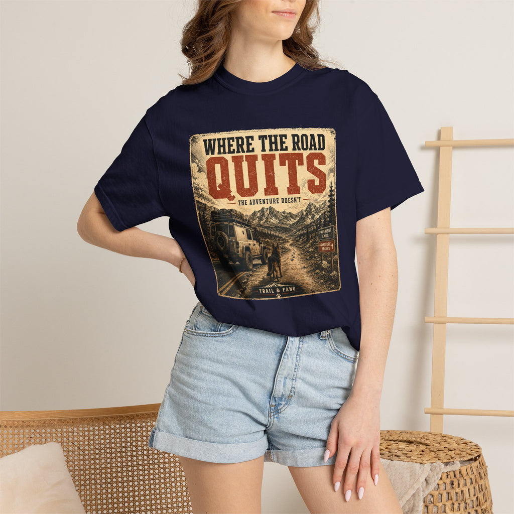T-shirt Là où la route s'arrête
