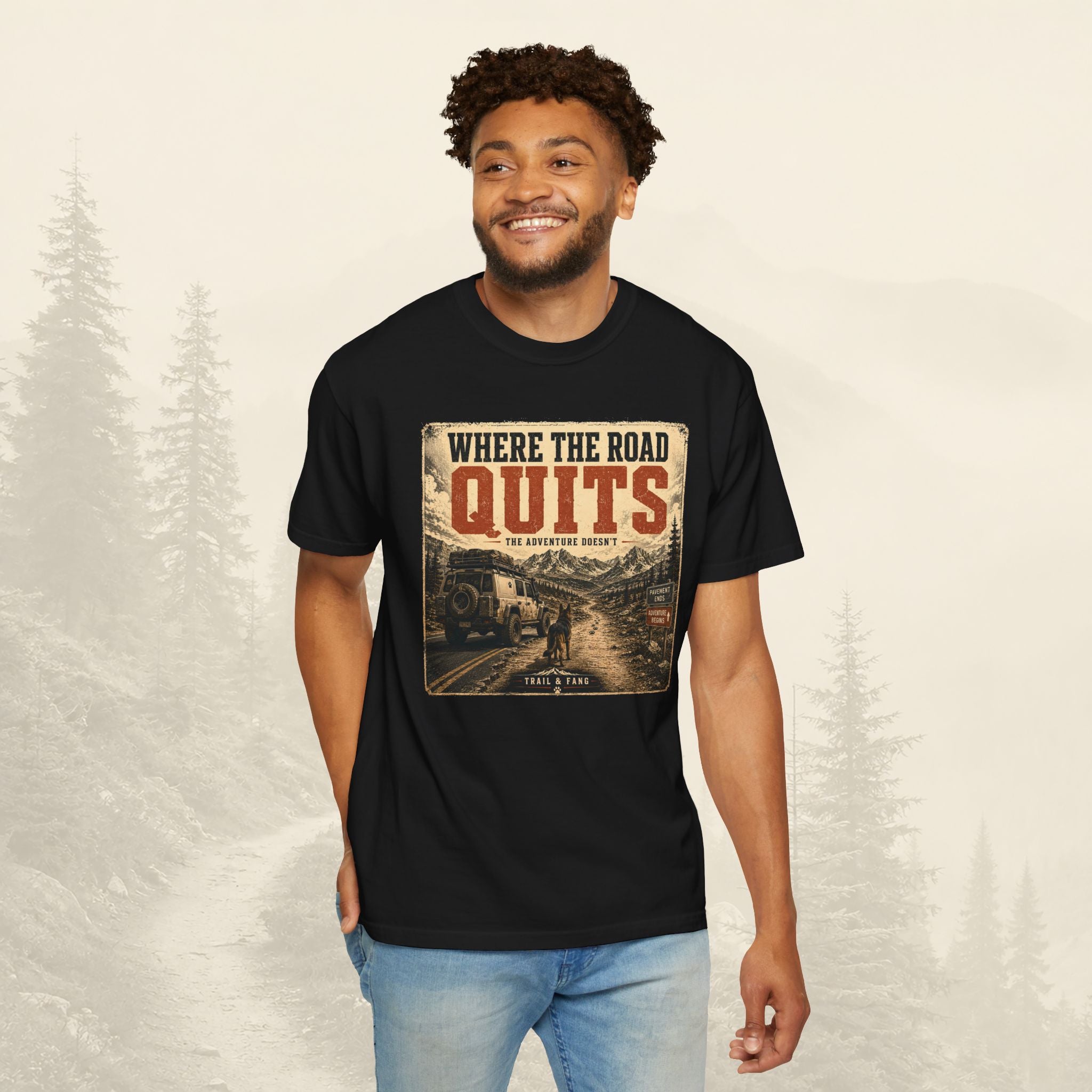 T-shirt Là où la route s'arrête