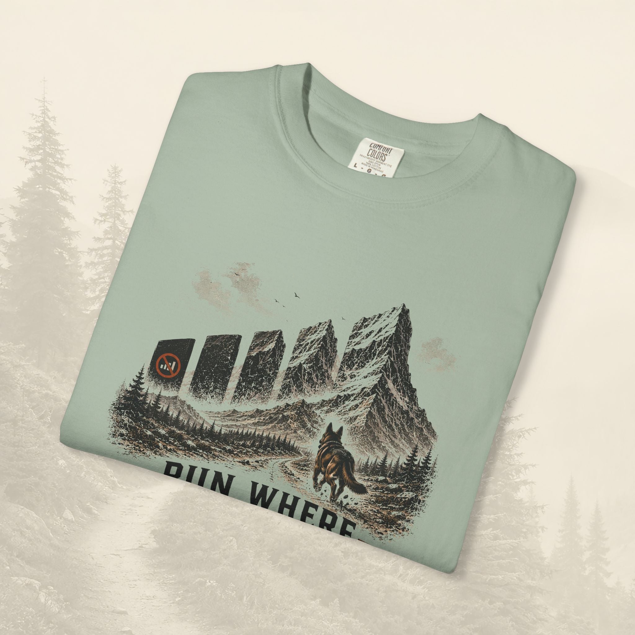 T-shirt Courir où le signal s'éteint
