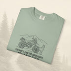 T-shirt « Les bonnes routes, ça se mérite »
