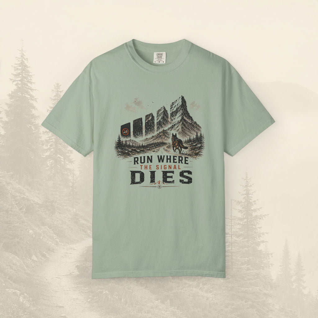 T-shirt Courir où le signal s'éteint