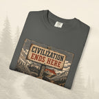 T-shirt La civilisation s'arrête ici