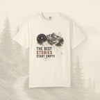 Les meilleures histoires commencent avec un t-shirt vide.