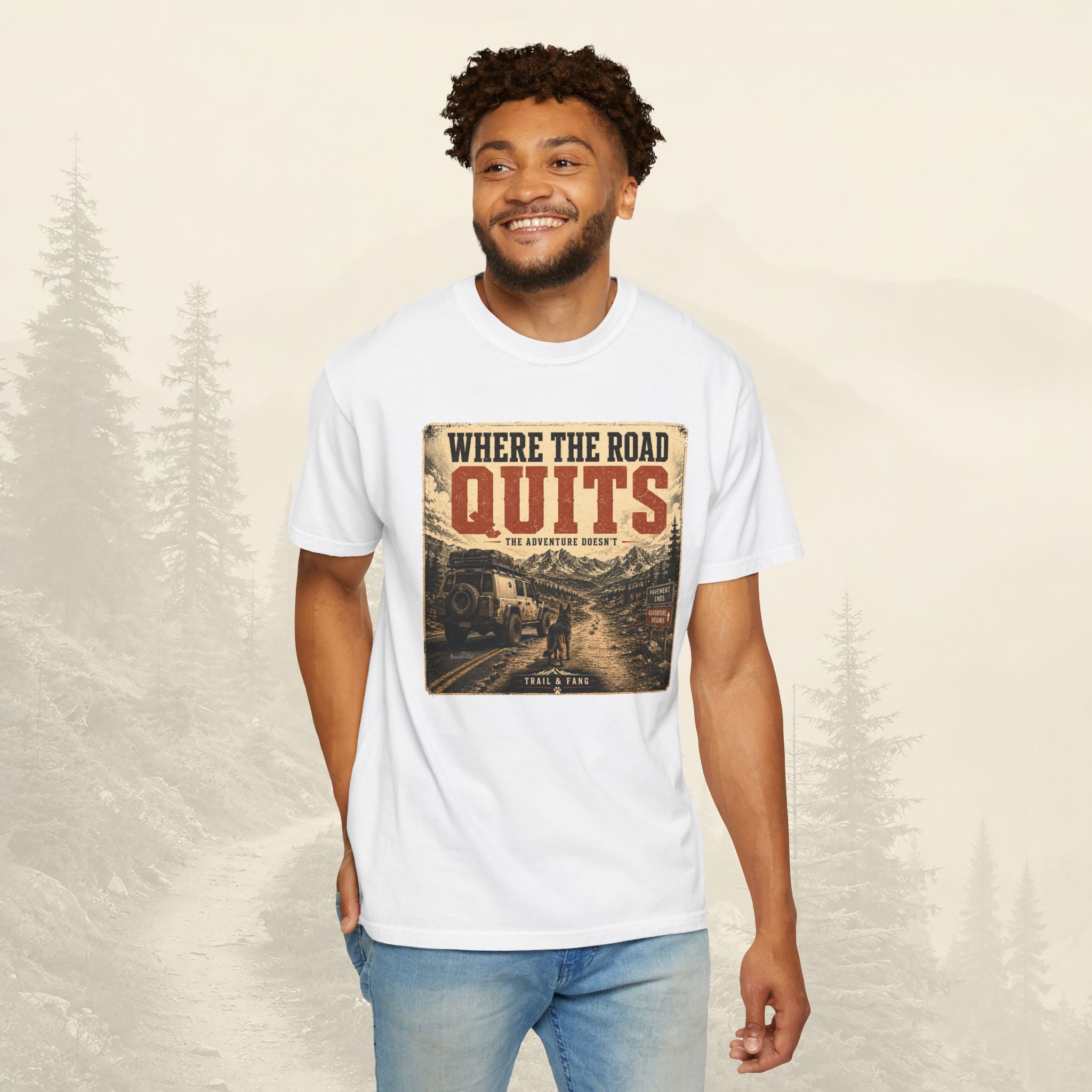 T-shirt Là où la route s'arrête