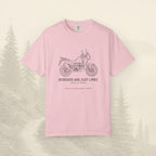 Les frontières ne sont que des lignes - T-shirt moto aventure