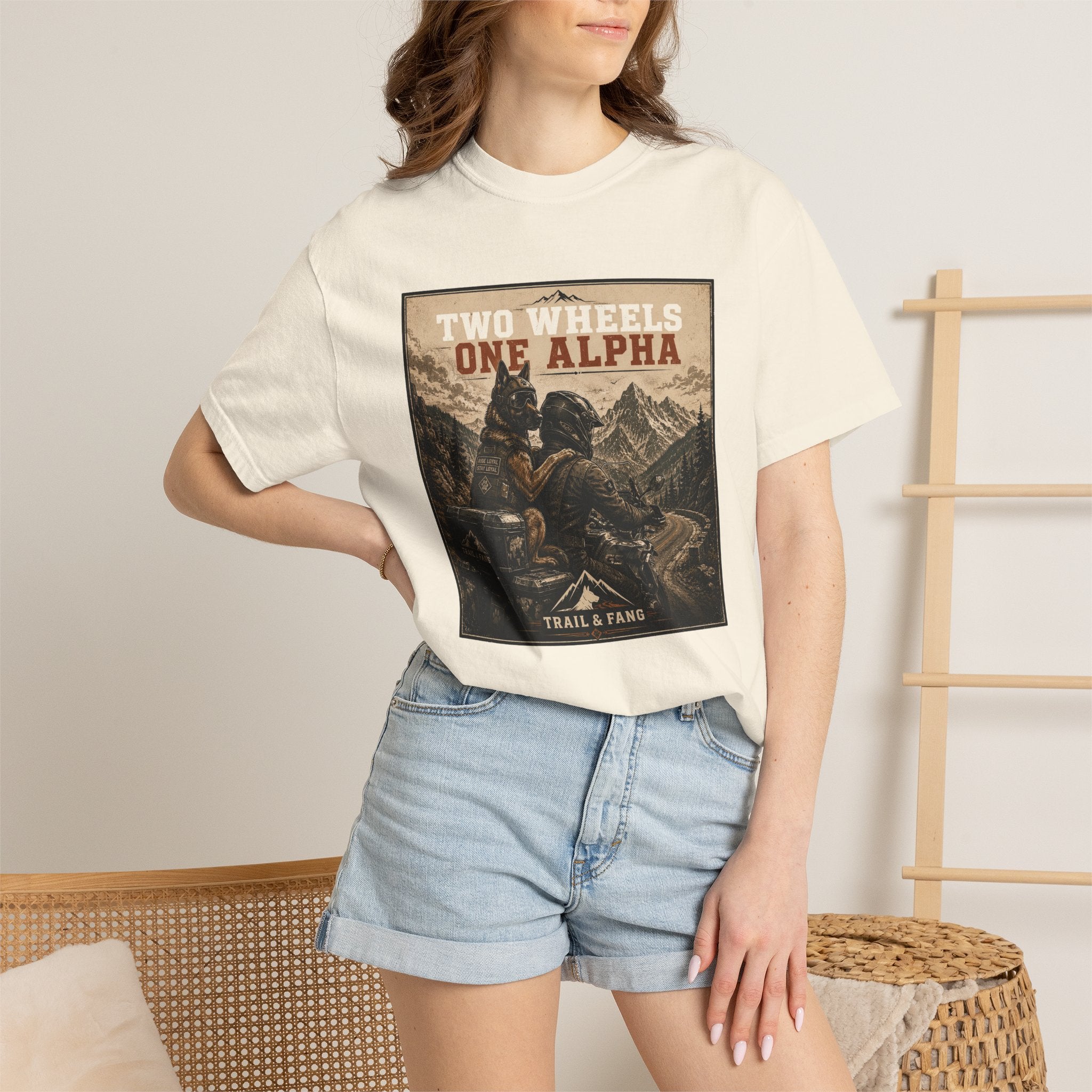 T-shirt Two Wheels One Alpha