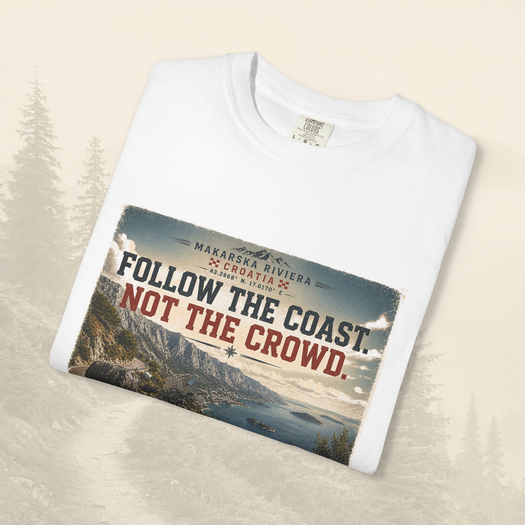 T-shirt "Suivez la côte, pas la foule"