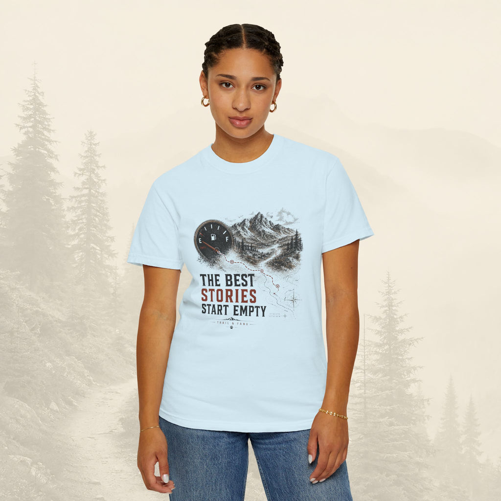 Les meilleures histoires commencent avec un t-shirt vide.