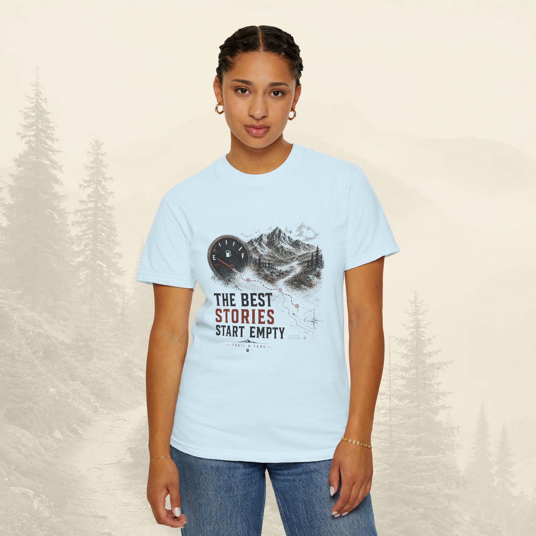 Les meilleures histoires commencent avec un t-shirt vide.