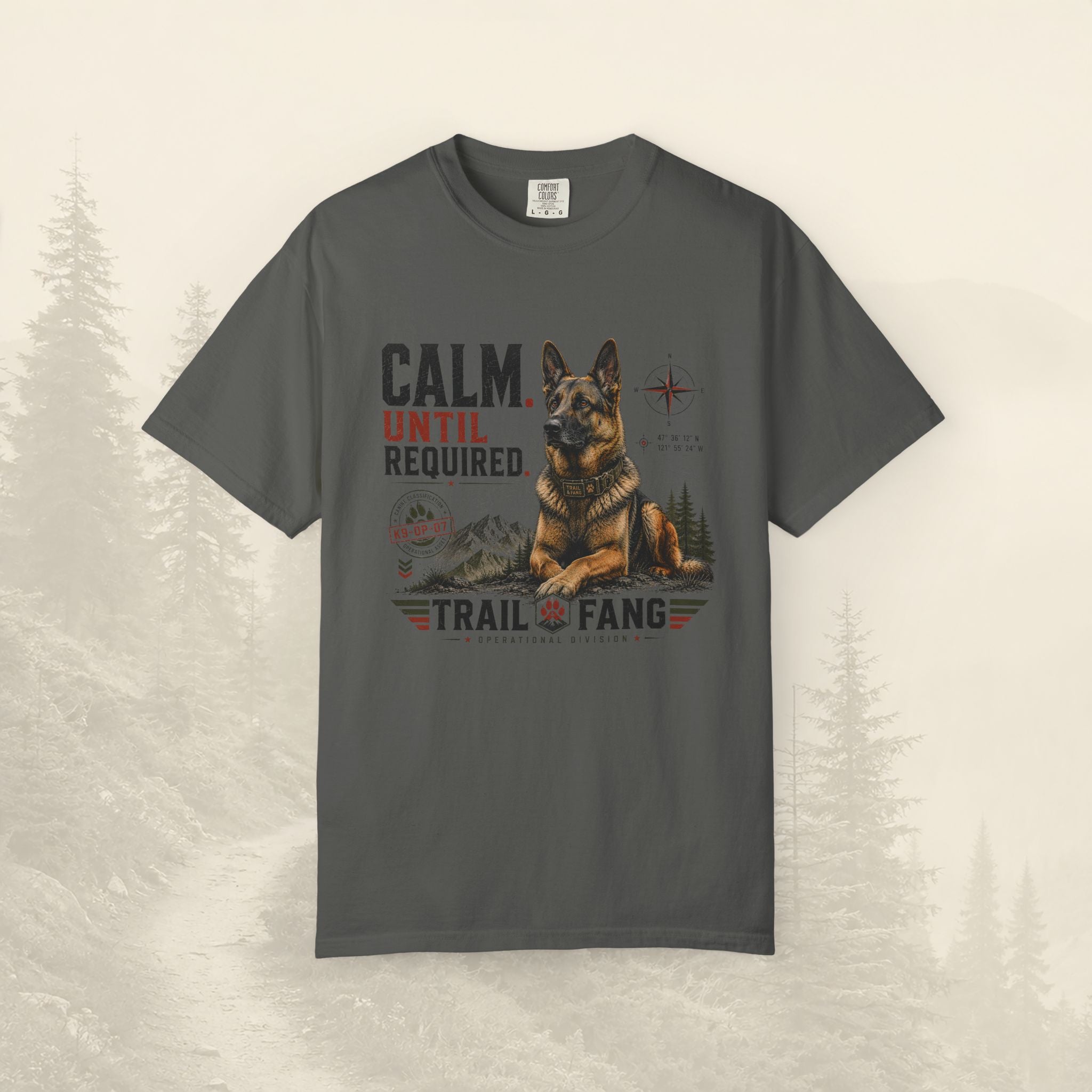 T-shirt « Calme jusqu'à ce que nécessaire »
