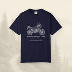 Les frontières ne sont que des lignes - T-shirt moto aventure