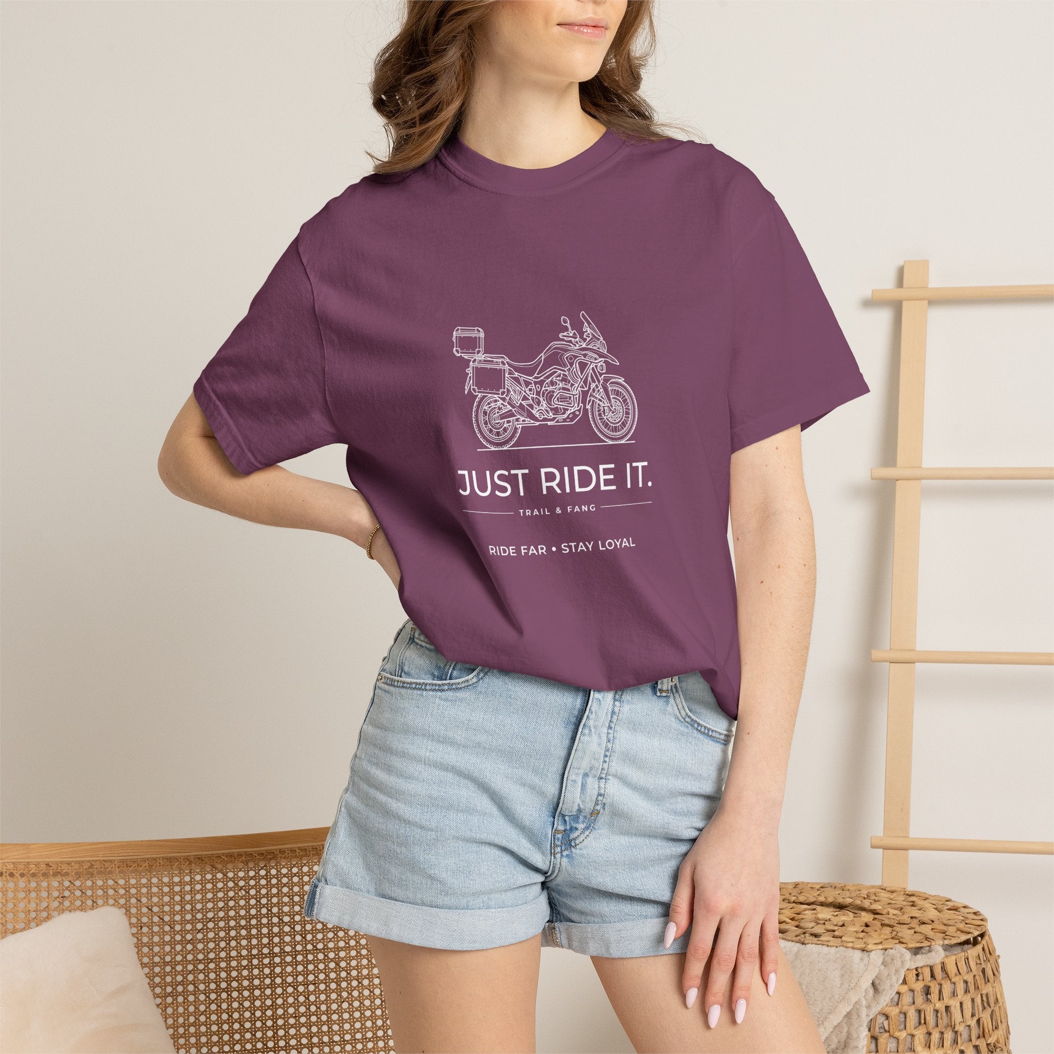 T-shirt moto d'aventure Just Ride It