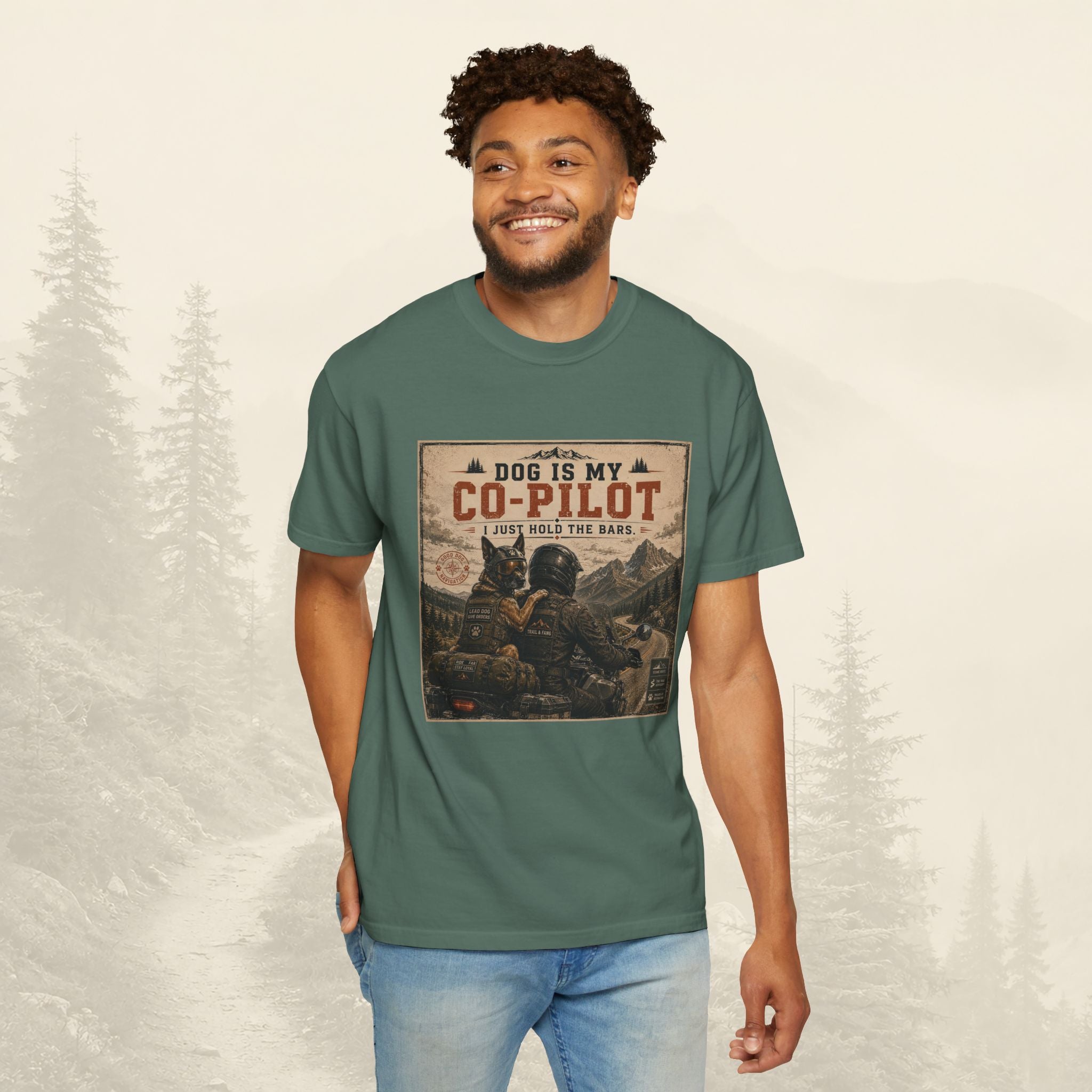 T-shirt « Mon chien est mon copilote »