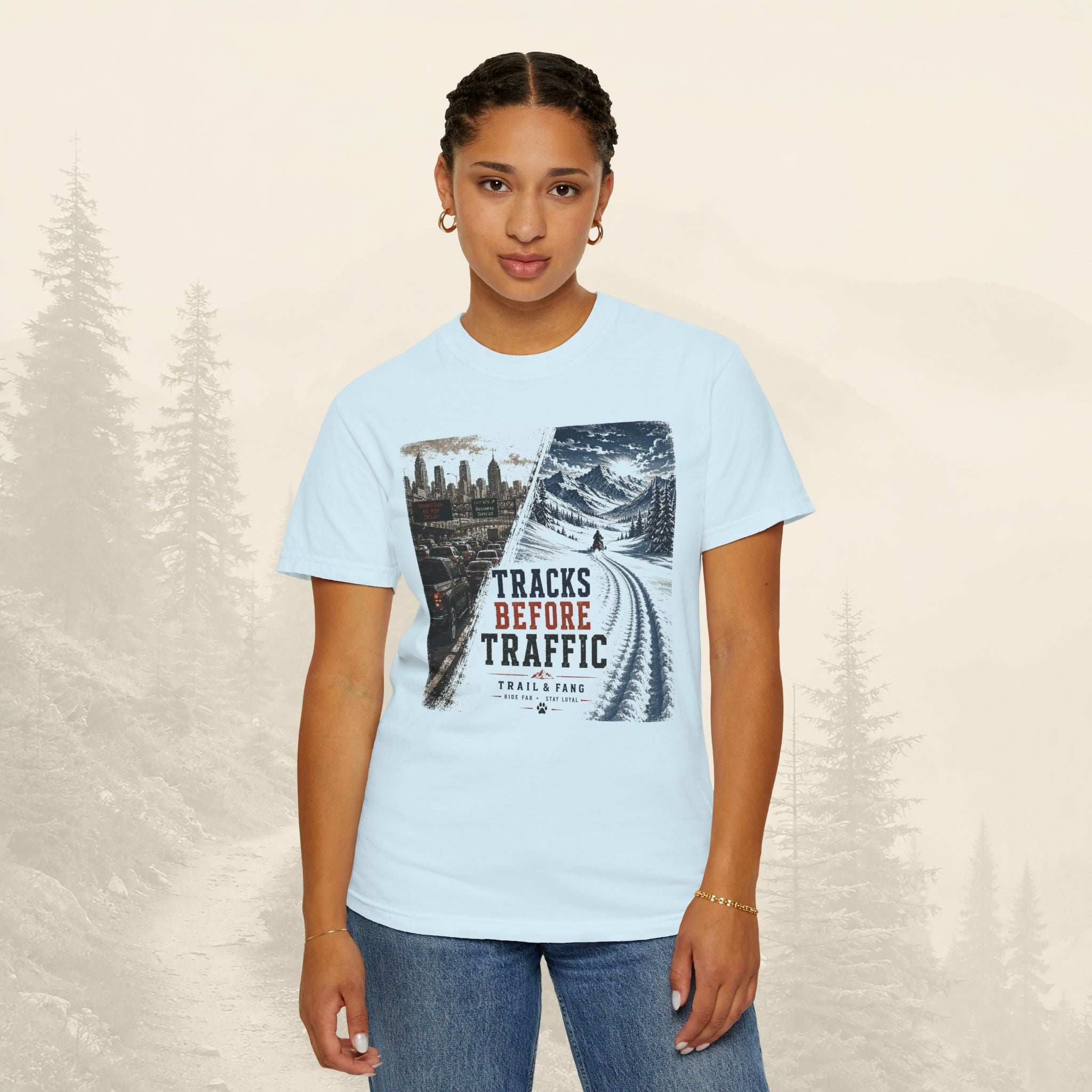 T-shirt "Tracks Before Traffic"
